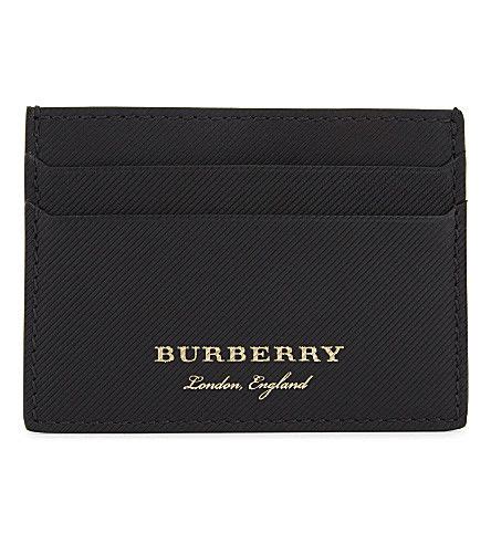 burberry trench leather card case|Burberry card case with strap.